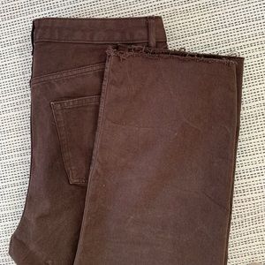 Brown Zara Kickflare Jeans